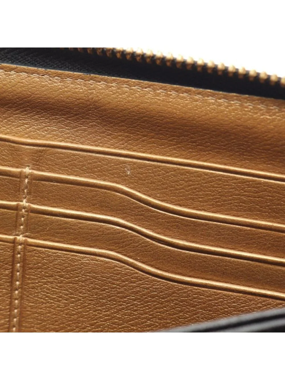Loewe Round Length Wallet Brown Leather